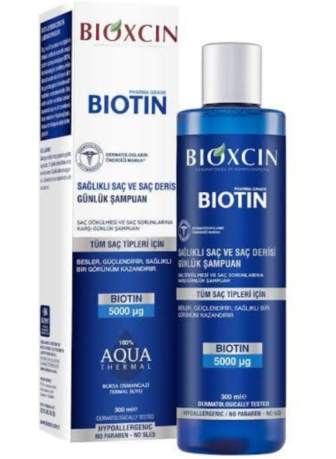 بيوكسين شامبو بيوكسين بيوتين اليومي 300 مل - عناية متطورة مضادة لتساقط الشعر للشعر الضعيف ومشاكل فروة الرأس - Image 1